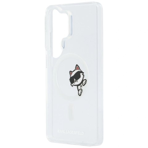 Etui Karl Lagerfeld IML Peekaboo Choupette MagSafe ba Samsung Galaxy S26 Ultra - przezroczyste