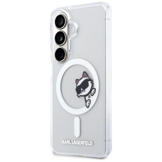 Etui Karl Lagerfeld IML Peekaboo Choupette MagSafe na Samsung Galaxy S26 - przezroczyste