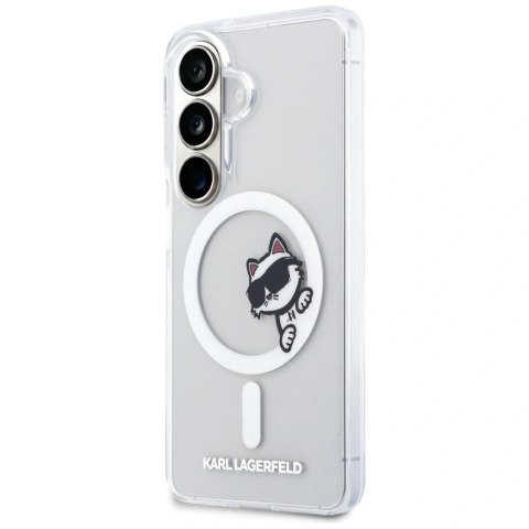 Etui Karl Lagerfeld IML Peekaboo Choupette MagSafe na Samsung Galaxy S26 - przezroczyste