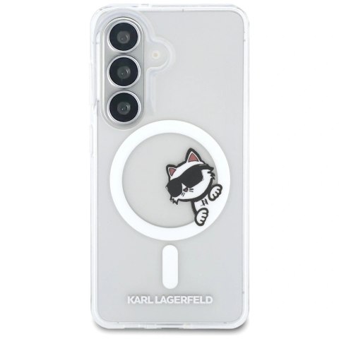 Etui Karl Lagerfeld IML Peekaboo Choupette MagSafe na Samsung Galaxy S26 - przezroczyste