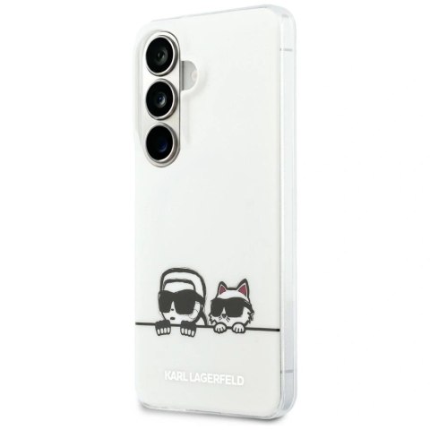 Etui Karl Lagerfeld IML Peekaboo Karl&Choupette MagSafe na Samsung Galaxy S26 Plus - przezroczyste