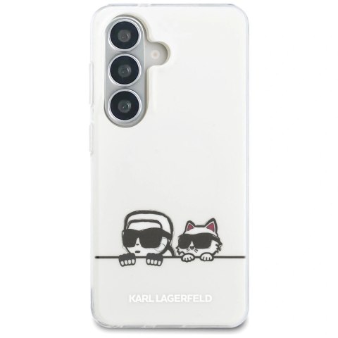 Etui Karl Lagerfeld IML Peekaboo Karl&Choupette MagSafe na Samsung Galaxy S26 Plus - przezroczyste