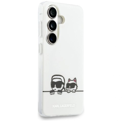 Etui Karl Lagerfeld IML Peekaboo Karl&Choupette MagSafe na Samsung Galaxy S26 Plus - przezroczyste