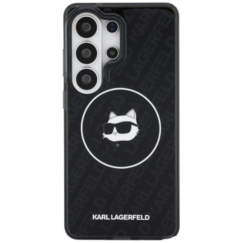 Etui Karl Lagerfeld IML Repeated Choupette MagSafe na Samsung Galaxy S26 Ultra - czarne