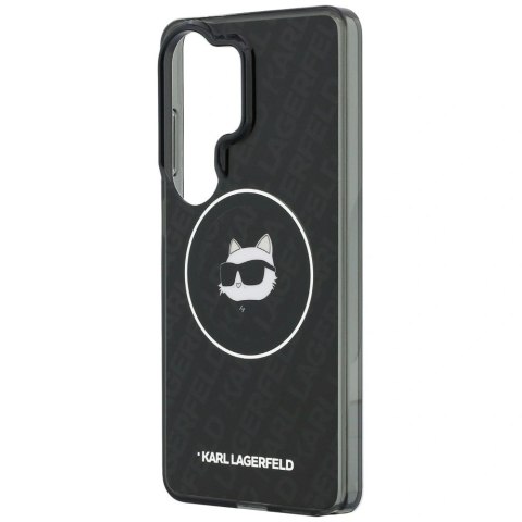 Etui Karl Lagerfeld IML Repeated Choupette MagSafe na Samsung Galaxy S26 Ultra - czarne