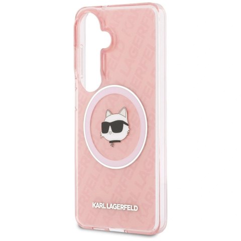 Etui Karl Lagerfeld IML Repeated Choupette MagSafe na Samsung Galaxy S26 - różowe