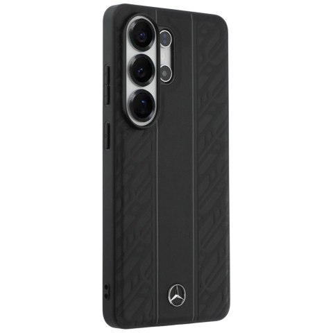 Etui Mercedes Laurel Leaves Vertical Stripes MagSafe na Samsung Galaxy S26 Ultra - czarne