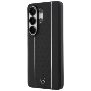 Etui Mercedes Laurel Leaves Vertical Stripes MagSafe na Samsung Galaxy S26 Ultra - czarno-białe