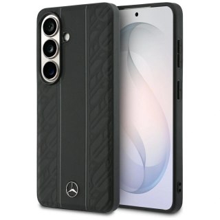 Etui Mercedes Laurel Leaves Vertical Stripes MagSafe na Samsung Galaxy S26 - czarne