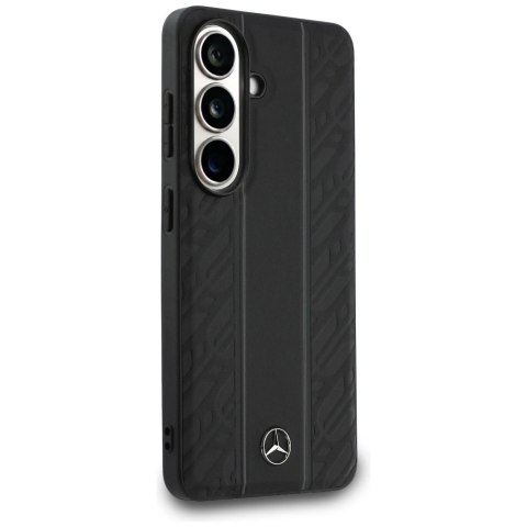 Etui Mercedes Laurel Leaves Vertical Stripes MagSafe na Samsung Galaxy S26 - czarne