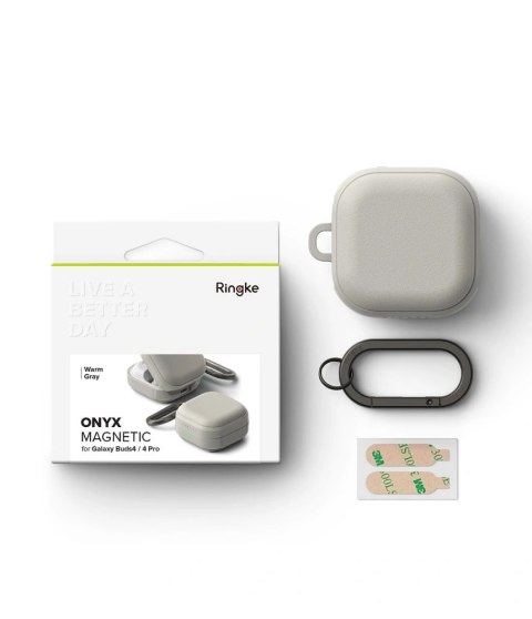 Etui Ringke Onyx Magnetic na Samsung Galaxy Buds 4 / 4 Pro - szare