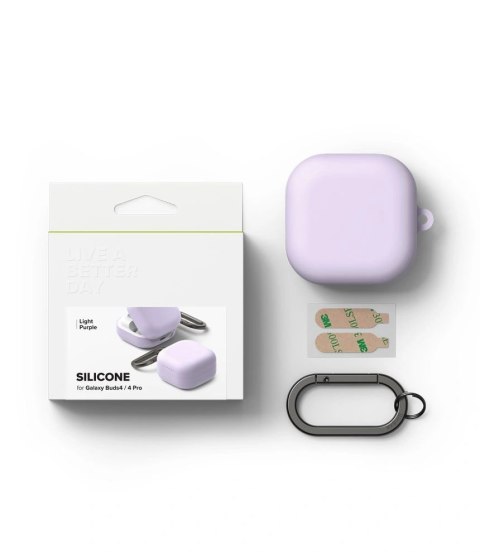 Etui Ringke Silicone Case na Samsung Galaxy Buds 4 / 4 Pro - fioletowe