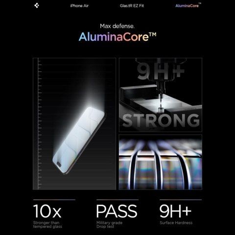SZKŁO HARTOWANE SPIGEN GLAS.TR "EZ FIT" 2-PACK IPHONE AIR CLEAR