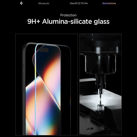 SZKŁO HARTOWANE SPIGEN GLAS.TR "EZ FIT PRO" IPHONE AIR CLEAR