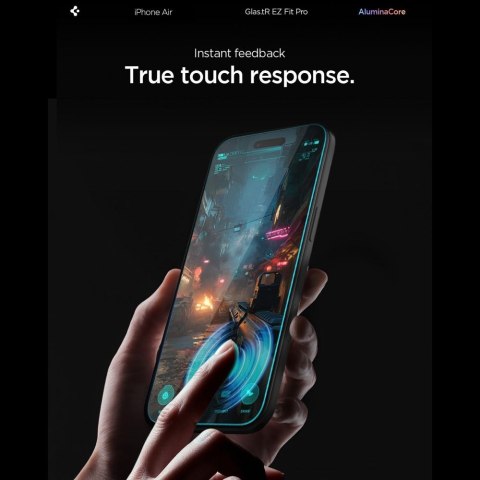 SZKŁO HARTOWANE SPIGEN GLAS.TR "EZ FIT PRO" IPHONE AIR CLEAR