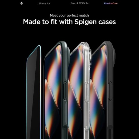 SZKŁO HARTOWANE SPIGEN GLAS.TR "EZ FIT PRO" IPHONE AIR CLEAR
