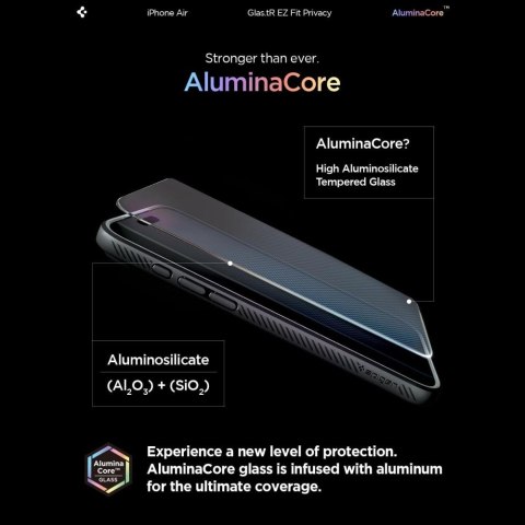 SZKŁO PRYWATYZUJĄCE SPIGEN GLAS.TR "EZ FIT" 2-PACK IPHONE AIR PRIVACY