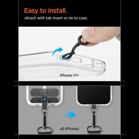 SPIGEN DA30M UNIVERSAL LANYARD STRAP CROSSBODY BLACK