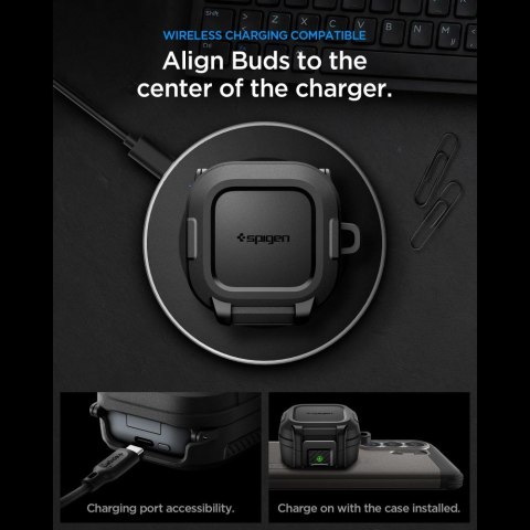 SPIGEN LOCK FIT SAMSUNG GALAXY BUDS 4 / 4 PRO MATTE BLACK