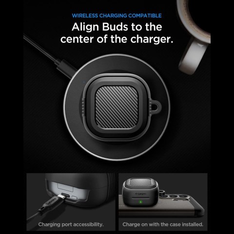 SPIGEN RUGGED ARMOR SAMSUNG GALAXY BUDS 4 / 4 PRO MATTE BLACK