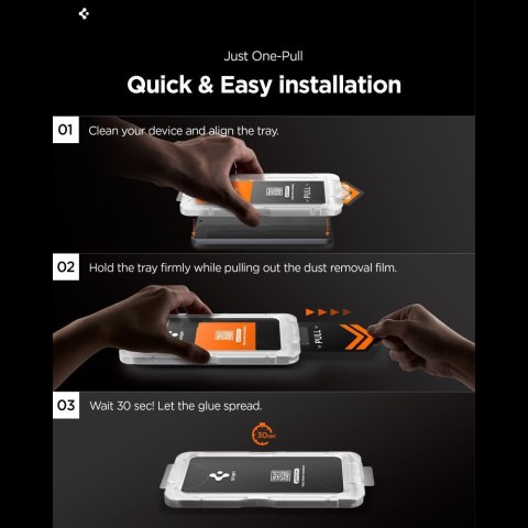 SZKŁO HARTOWANE SPIGEN GLAS.TR "EZ FIT PRO AC" HD GALAXY S26+ PLUS CLEAR
