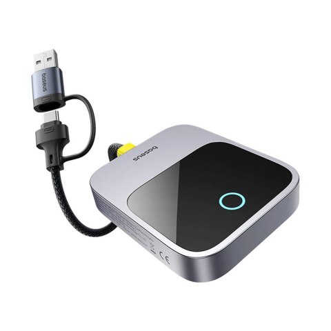 Adapter CarPlay Baseus SafeJourney Series bezprzewodowy - szary