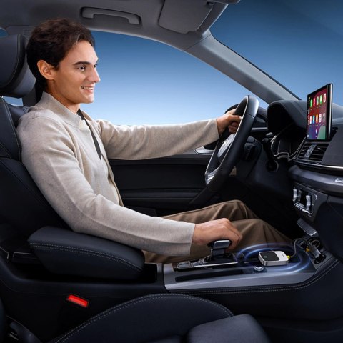 Adapter CarPlay Baseus SafeJourney Series bezprzewodowy - szary