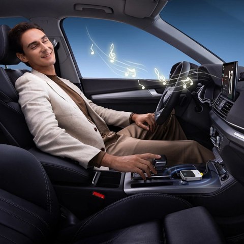 Adapter CarPlay Baseus SafeJourney Series bezprzewodowy - szary