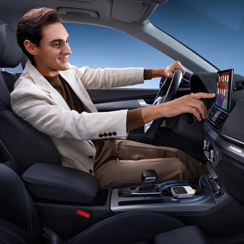 Adapter CarPlay Baseus SafeJourney Series bezprzewodowy - szary