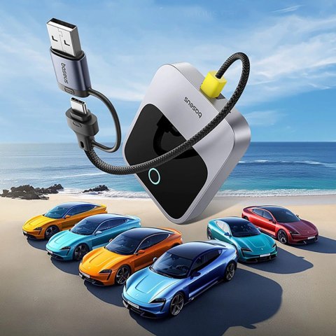 Adapter CarPlay Baseus SafeJourney Series bezprzewodowy - szary
