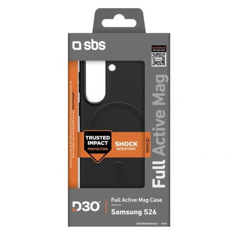 Etui SBS Full Active Case D3O na Samsung Galaxy S26 kompatybilne z MagSafe - czarne