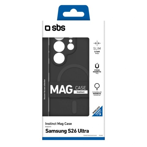 Etui SBS Instinct Mag na Samsung Galaxy S26 Ultra kompatybilne z MagSafe - czarne
