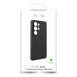 Etui ochronne Puro ICON na Samsung Galaxy S26 Ultra silikonowe - czarne