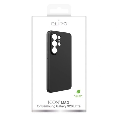 Etui ochronne Puro ICON na Samsung Galaxy S26 Ultra silikonowe - czarne