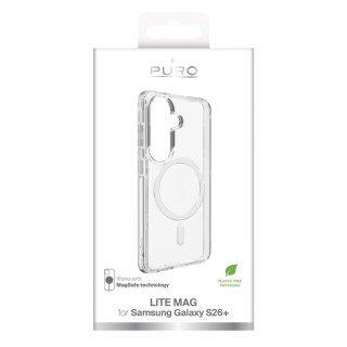 Etui ochronne Puro LITE MAG na Samsung Galaxy S26 Plus kompatybilne z MagSafe - przezroczyste