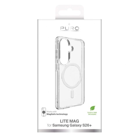 Etui ochronne Puro LITE MAG na Samsung Galaxy S26 Plus kompatybilne z MagSafe - przezroczyste
