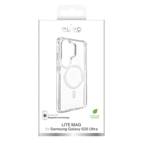 Etui ochronne Puro LITE MAG na Samsung Galaxy S26 Ultra kompatybilne z MagSafe - przezroczyste