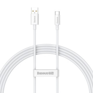 Kabel Baseus Superior Series USB-A - USB-C 100W 1,5m - biały