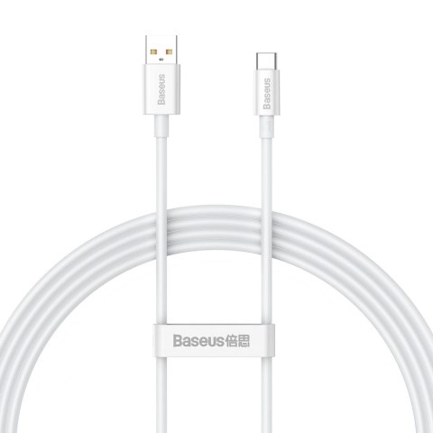 Kabel Baseus Superior Series USB-A - USB-C 100W 1,5m - biały