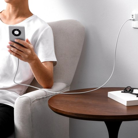 Kabel Baseus Superior Series USB-A - USB-C 100W 1,5m - biały