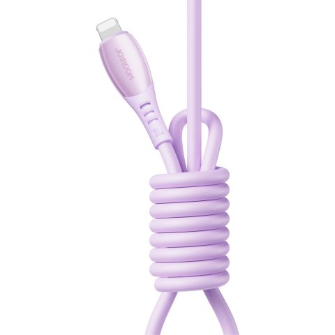 Kabel Joyroom S-A59 Vibrant Series 30W USB-C - Lightning 1,2m - fioletowy
