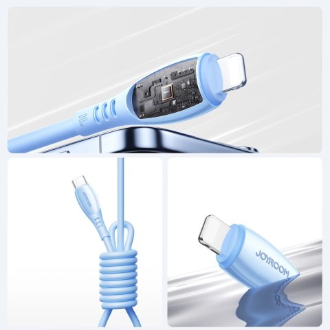 Kabel Joyroom S-A59 Vibrant Series 30W USB-C - Lightning 1,2m - niebieski