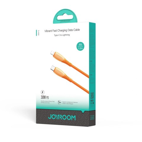 Kabel Joyroom S-A59 Vibrant Series 30W USB-C - Lightning 1,2m - pomarańczowy