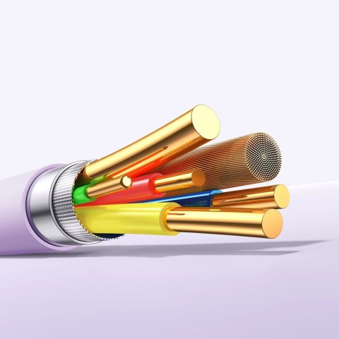 Kabel Joyroom S-A59 Vibrant Series 3A USB-A - Lightning 1,2m - fioletowy