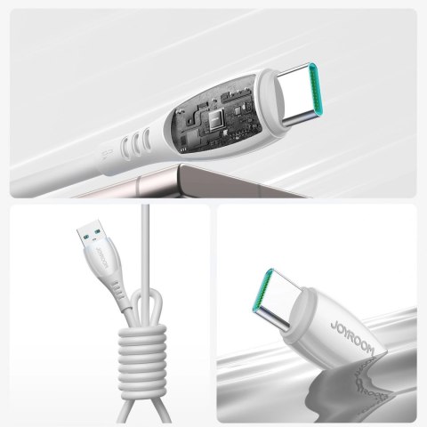 Kabel Joyroom S-A59 Vibrant Series 3A USB-A - USB-C 1,2m - biały