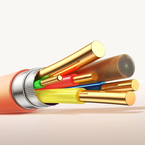 Kabel Joyroom S-A59 Vibrant Series 3A USB-A - USB-C 1,2m - pomarańczowy