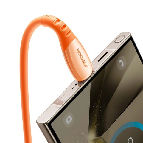 Kabel Joyroom S-A59 Vibrant Series 3A USB-A - USB-C 1,2m - pomarańczowy