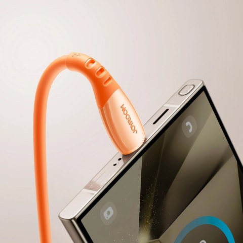 Kabel Joyroom S-A59 Vibrant Series 3A USB-A - USB-C 1,2m - pomarańczowy