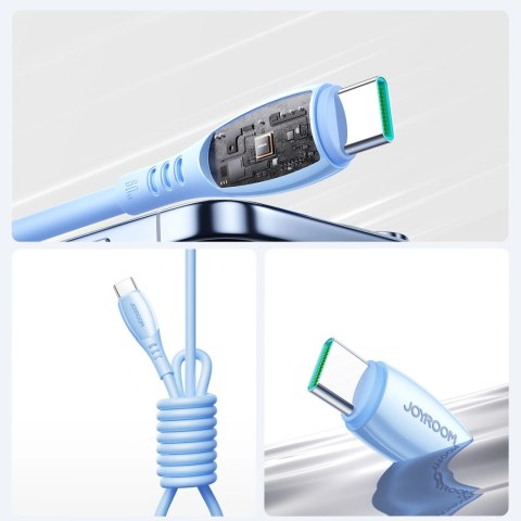 Kabel Joyroom S-A59 Vibrant Series 60W USB-C - USB-C 1,2m - niebieski