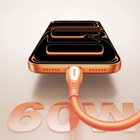 Kabel Joyroom S-A59 Vibrant Series 60W USB-C - USB-C 1,2m - pomarańczowy